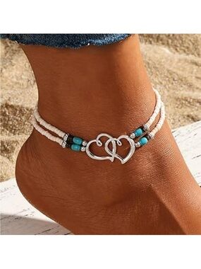 Boho Shell Ankle Bracelet Set Bead Adjustable‎ Anklet Beach Vacation Hawaiian